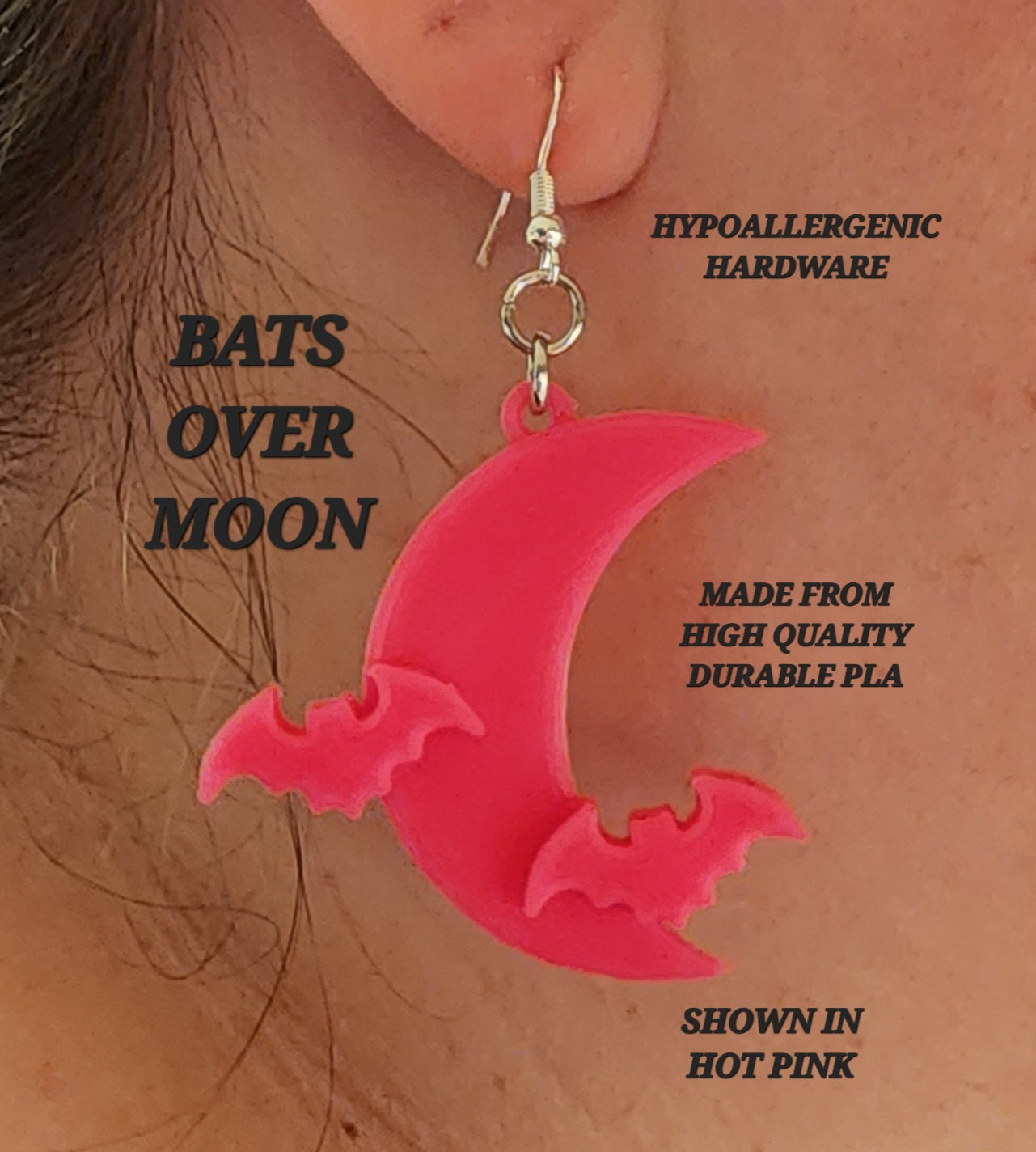 BATS OVER MOON EARRINGS – BLR TUNING