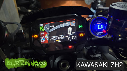 KAWASAKI ZH2 WIDE BAND WB2 WITH AFR GAUGE AND MOUNTING BRACKET WORKS WITH PC6  OFFERS AUTOTUNE FEATURE FITS 2019 - 2024