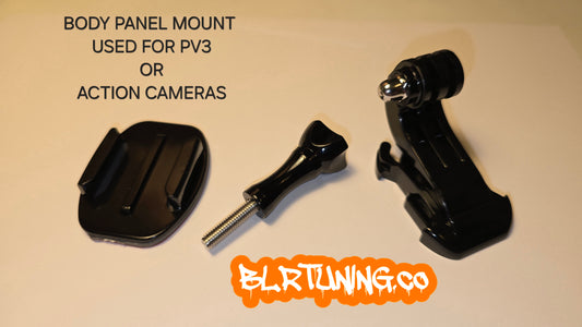 BODY PANEL MOUNT FOR PV3 OR ACTION CAMERA