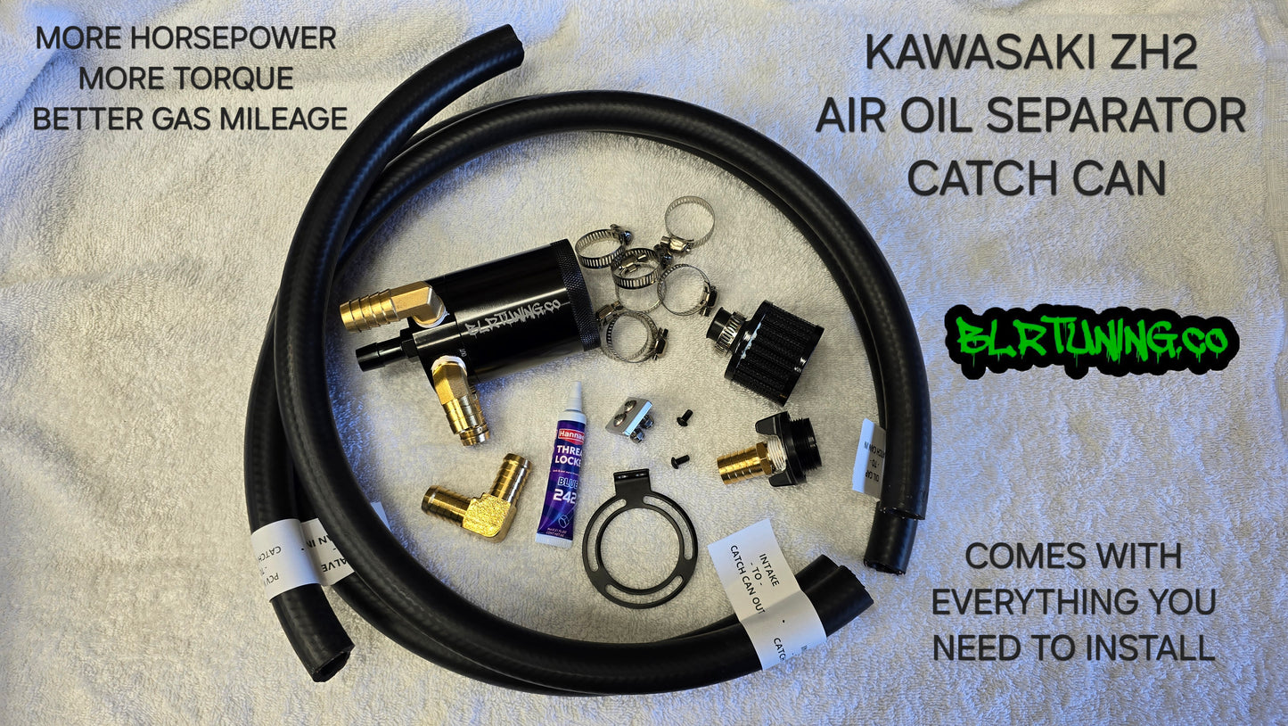 KAWASAKI ZH2 AIR OIL SEPARATOR 3 PORT CATCH CAN