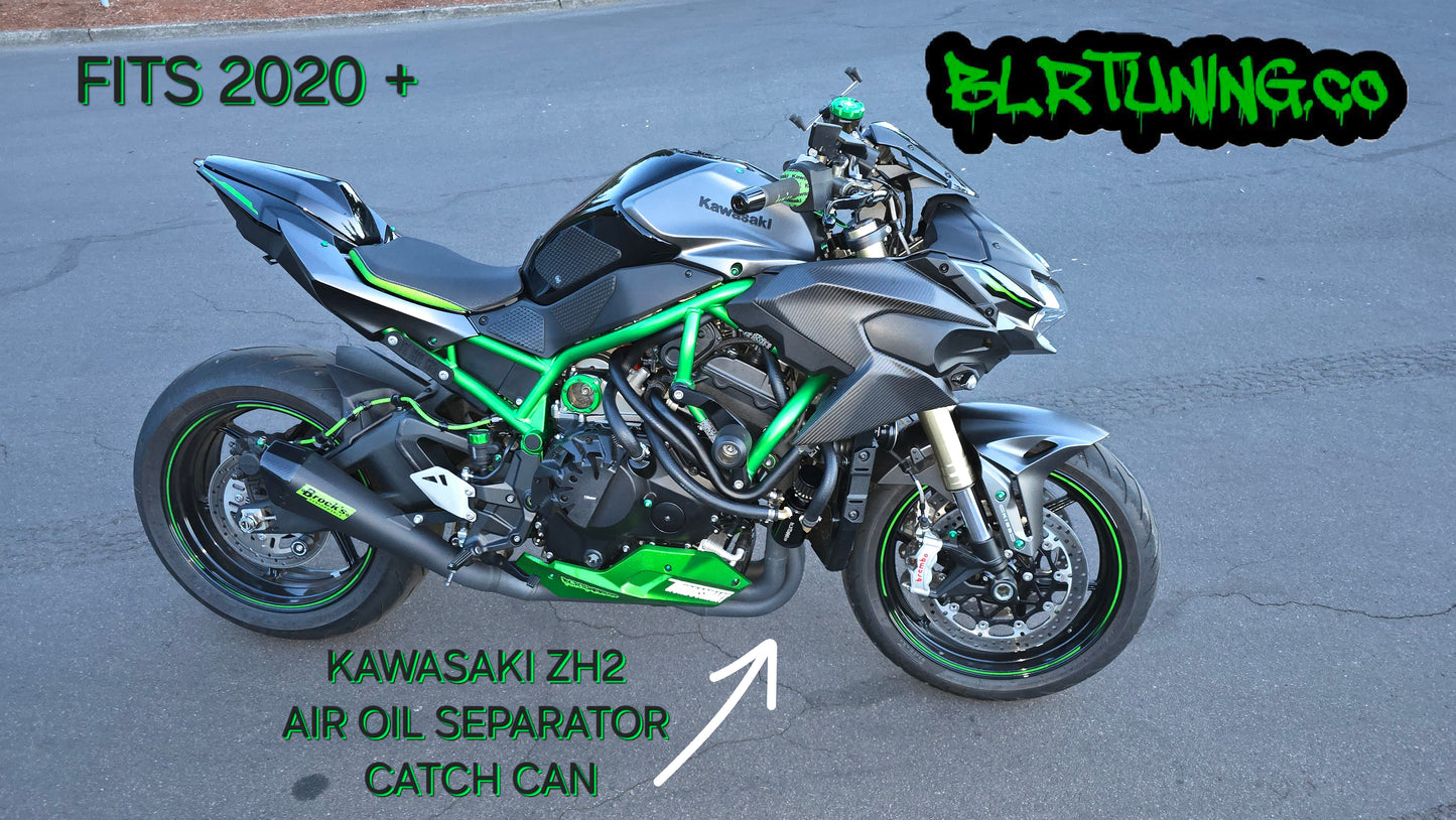 KAWASAKI Z H2 CATCH CAN ADD ON CRANK CASE OIL CAP VENT KIT - ADD-ON KIT ONLY FOR OUR 3 PORT CATCH CAN