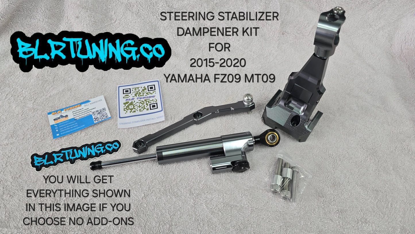 YAMAHA MT09 AND FZ09 STEERING STABILIZER DAMPER FITS 2015 TO 2020 MT09 MT-09 FZ09 FZ-09