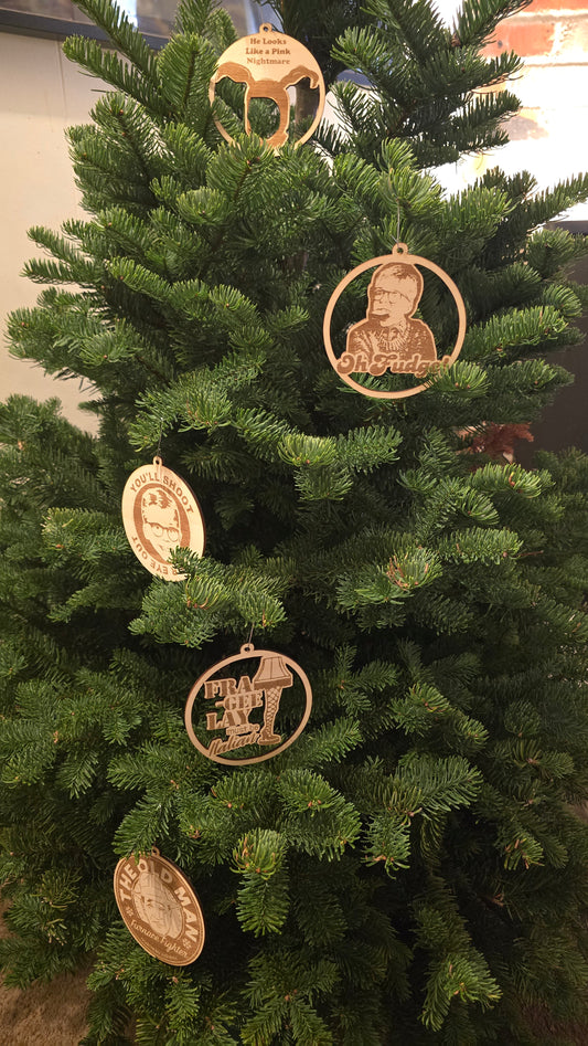 CLASSIC X-MAS TREE ORNAMENTS SET OF FIVE