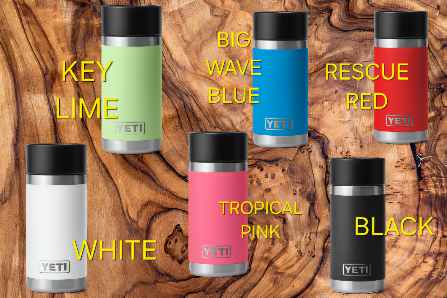 CUSTOMIZED YETI 12 OZ RAMBLER HOT COLD THERMOS