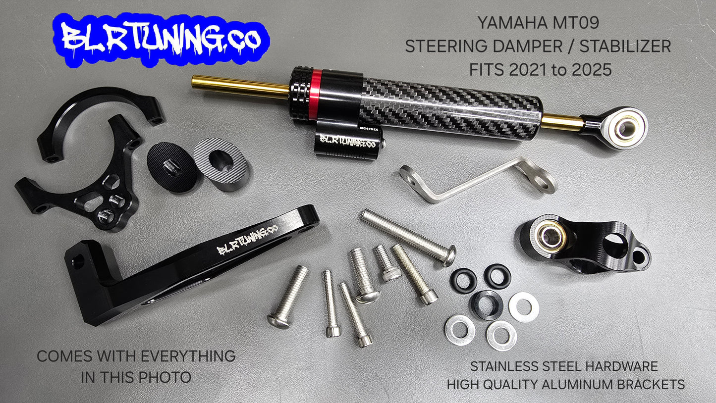 YAMAHA MT09 STEERING STABILIZER DAMPER FITS 2021 TO 2024 MT09 MT-09 XSR900 - WILL NOT FIT OLDER MODELS