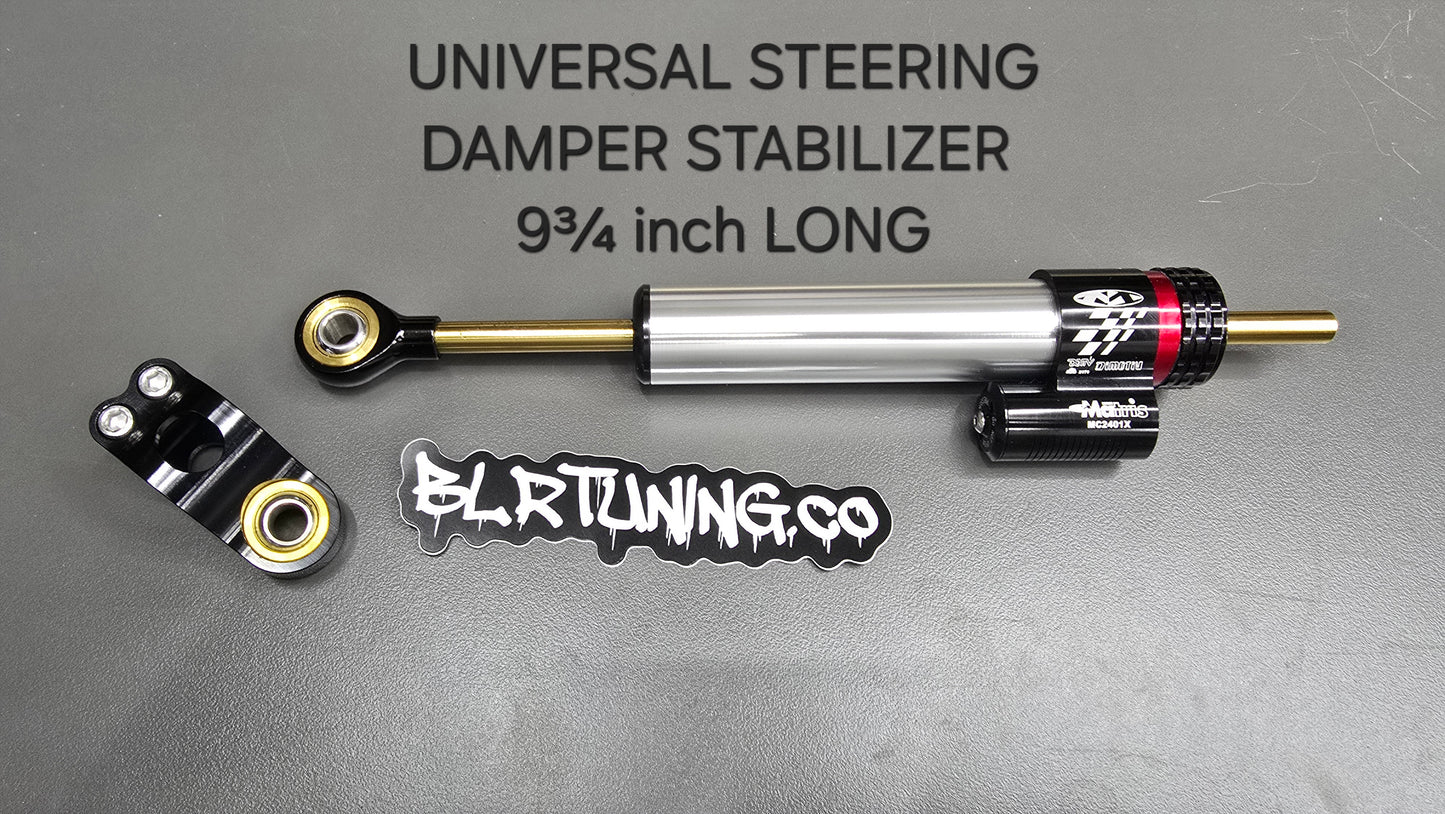 STEERING DAMPER STABILIZER UNIVERSAL 9 INCH FOR DIY PROJECTS WILL WORK FOR MOST MOTORCYCLES READ PRODUCT DESCRIPTION