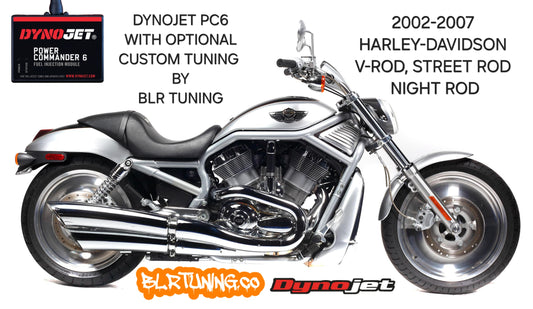 HARLEY DAVIDSON V-ROD - STREET ROD - NIGHT ROD - 2002 - 2007 PC6 BY DYNOJET WITH OPTIONAL CUSTOM TUNING BY BLR TUNING