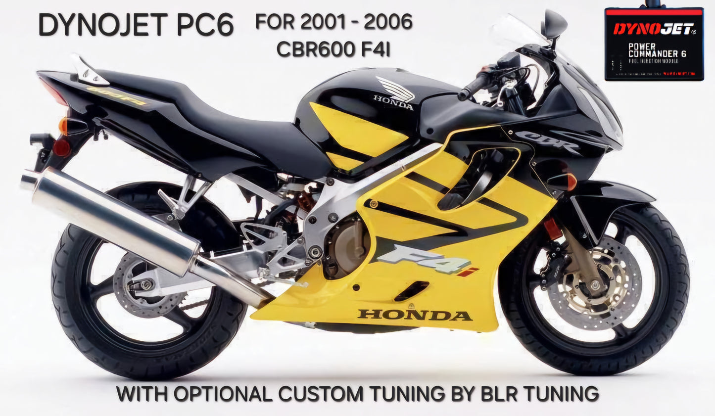 HONDA CBR600F CBR600 F4I 2001 TO 2006 PC6 BY DYNOJET WITH OPTIONAL CUSTOM TUNING BY BLR TUNING