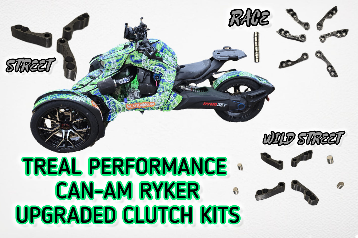 CAN-AM RYKER CLUTCH KIT PERFORMANCE UPGRADE FOR 2019 - 2025 900 - RALLY - SPORT BY TREAL PERFORMANCE