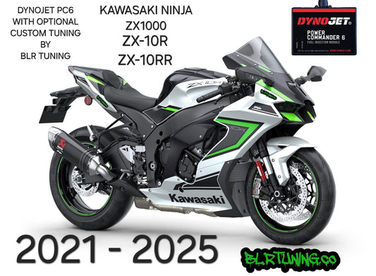 KAWASAKI NINJA ZX-10R ZX-10RR ZX1000 2021 - 2025 PC6 BY DYNOJET WITH OPTIONAL CUSTOM TUNING BY BLR TUNING