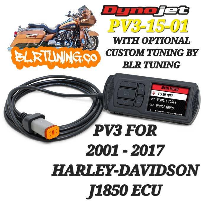 HARLEY DAVIDSON PV3-15-01 PARA ECU J1850 2001 - 2017 POR DYNOJET CON TUNING PERSONALIZADO OPCIONAL POR BLR TUNING