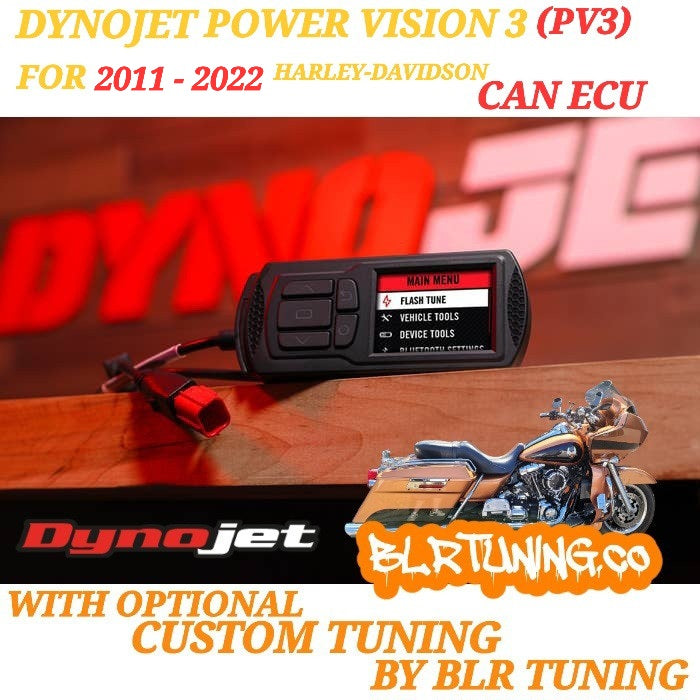 HARLEY DAVIDSON PV3-15-02 FOR 2011 - 2022 CAN ECU BY DYNOJET WITH OPTIONAL CUSTOM TUNING BY BLR TUNING