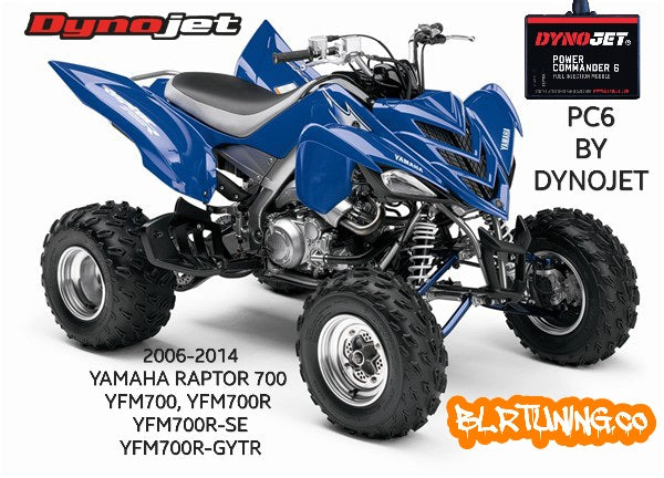 YAMAHA RAPTOR 700 - YFM700R RAPTOR - SE - GYTR EDITION 2006 - 2014 PC6 POWER COMMANDER 6 WITH CUSTOM TUNING OPTIONS BY BLR TUNING