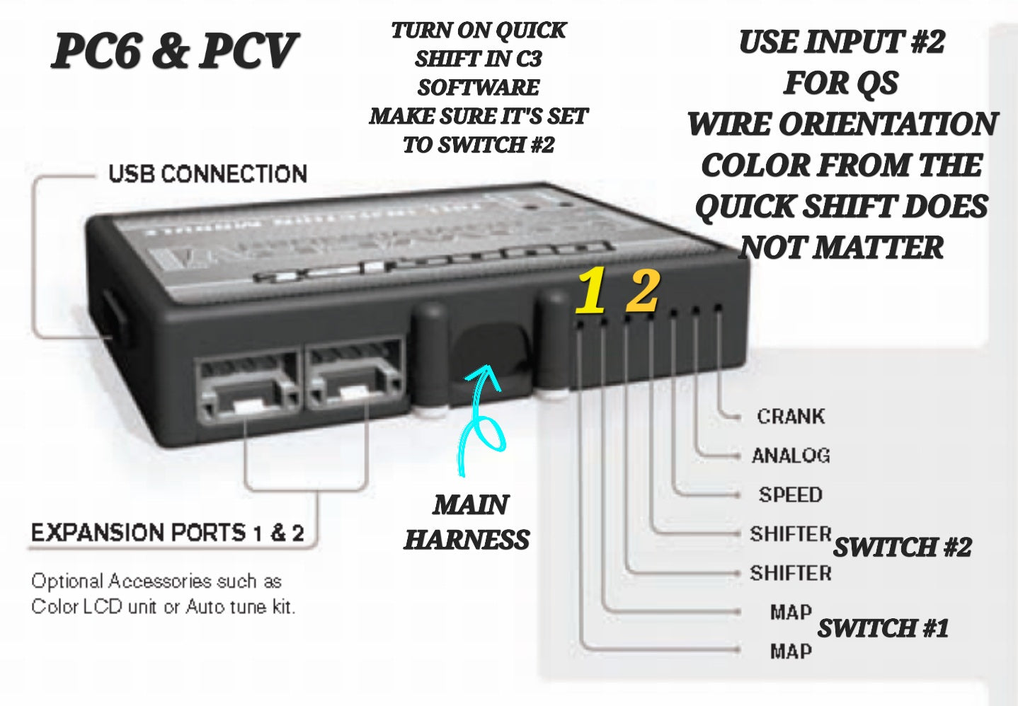 YAMAHA R7 QUICK SHIFT FOR PC6 BY DYNOJET