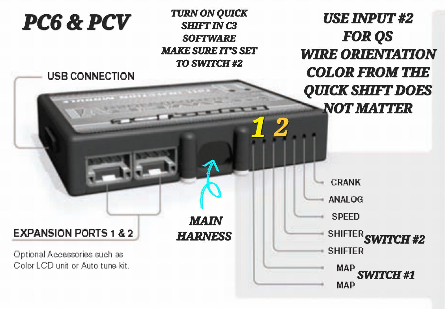 HONDA CBR600RR 13 - 20 QUICK SHIFT QS FOR PCV OR PC6 BY DYNOJET