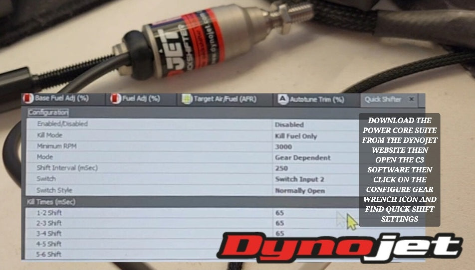 YAMAHA WR250R WR250X 08 - 20 QUICK SHIFT QS FOR PCV OR PC6 BY DYNOJET