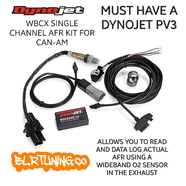 DYNOJET CAN-AM RYKER WBCX SINGLE CHANNEL AFR KIT FOR USE WITH DYNOJET PV3