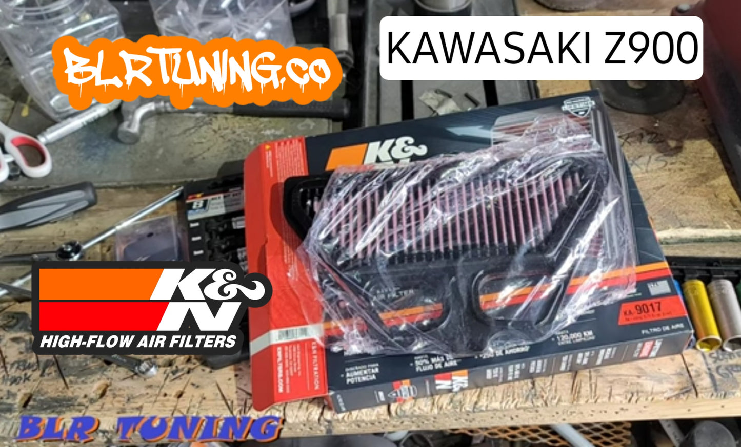 KAWASAKI Z900 K&N HIGH FLOW FILTER