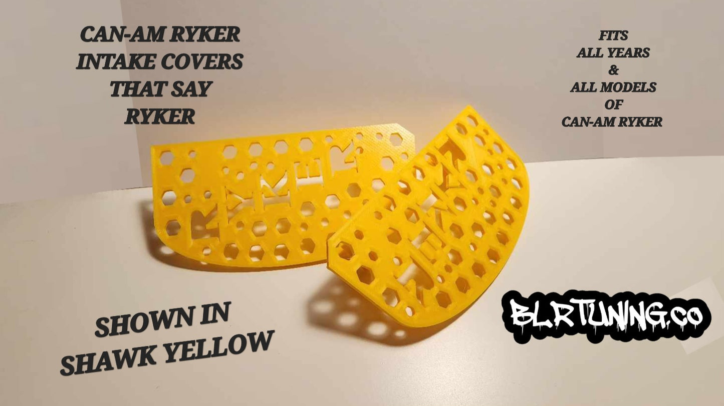 CAN-AM RYKER INTAKE COVERS THAT SAY RYKER