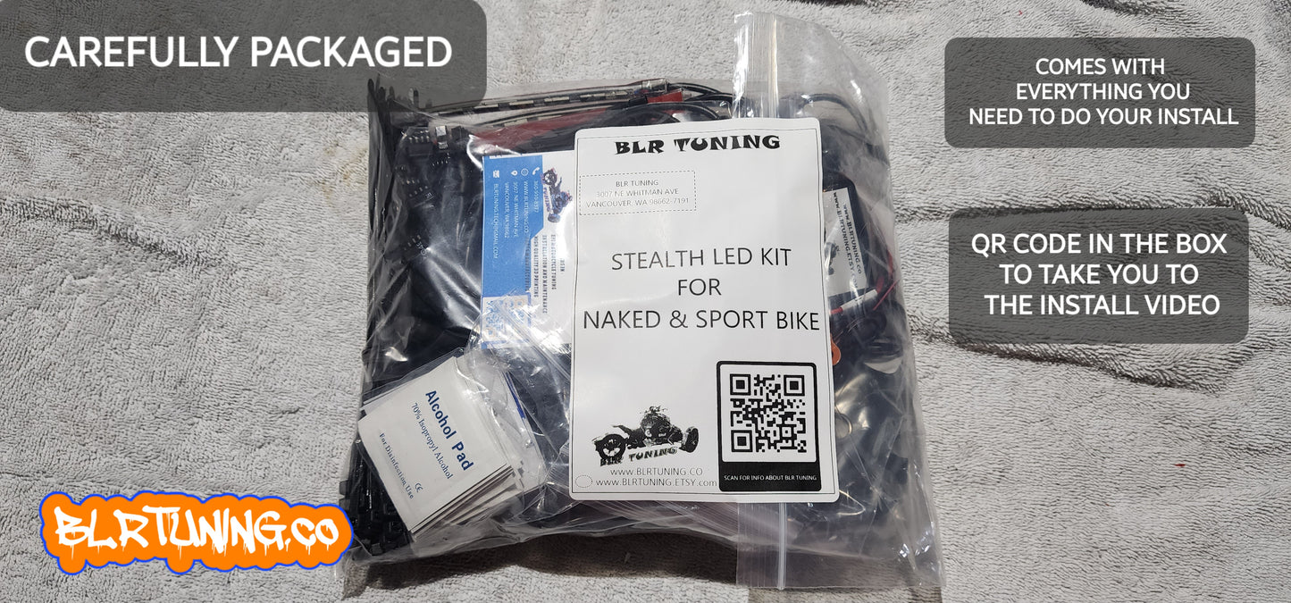 KIT LED STEALTH PARA BICICLETA NAKED Y SPORT