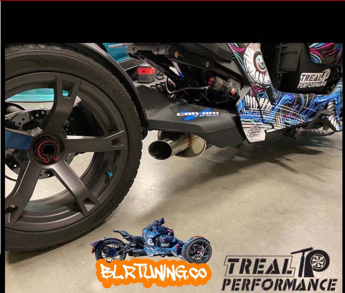 TREAL PERFORMANCE STREET OG EXHAUST BY TREAL PERFORMANCE FOR CAN-AM RYKER 2019 - 2024